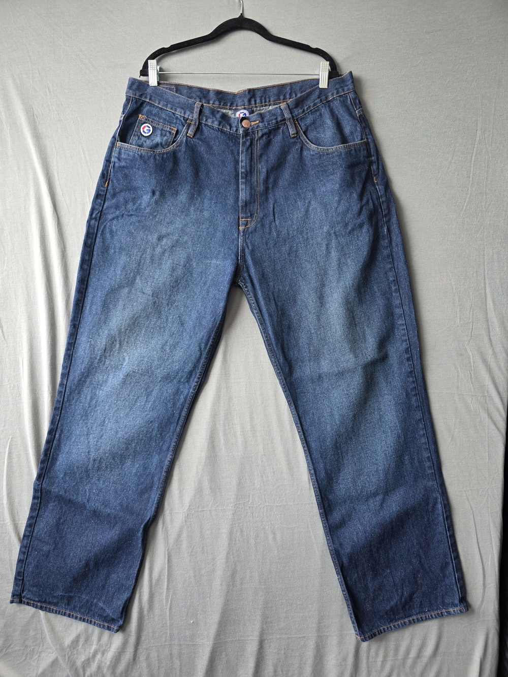 G-Unit Official Size & Weight Jeans Mens 40x34 Dark Wash Baggy Straight Y2K Hip